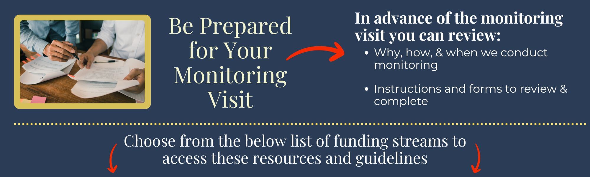 Banner for monitoring page